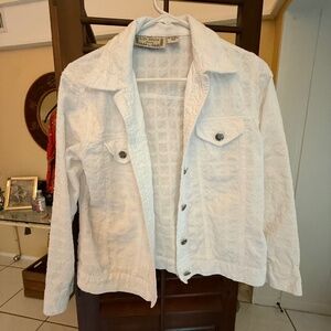 LIFE STYLE TRUCKER JACKET, WHITE MP